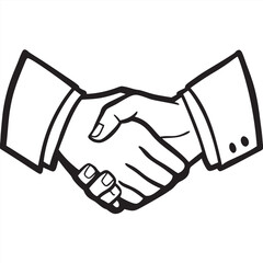 Business Handshake Vector Illustration