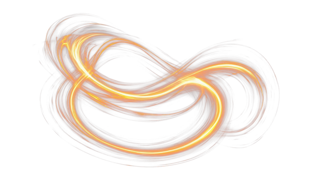 Abstract swirling light effect overlay transparent PNG - Powered by Adobe