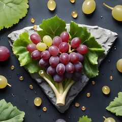 Healthy Superfood Flat Lay Vector Illustration with Fresh Ingredients