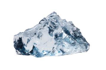 Abstract Crystalline Structure on Black Background Reflecting Light and Shadows