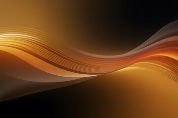 Fototapeta premium Golden amber abstract background with vertical noise texture and glowing glass effect, warm orange brown gradient for fashion banner, luxury web design, creative digital art and modern tech visual