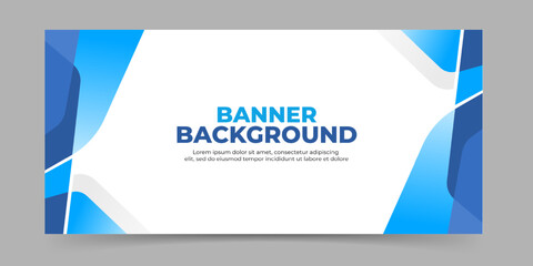 Blue abstract banner background
