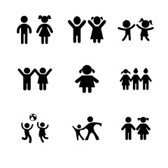 Children icon set