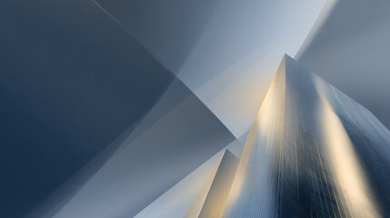 Abstract gradient skyscraper with sparkling lined pattern, modern architecture, and bold design, featuring reflective glass and dramatic sky for futuristic urban mood