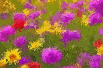 Obraz premium Various oil paintings, flowers, figures, forests, roses, peonies, lakes, birds, landscapes, villages, houses