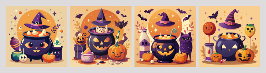 Fototapeta premium Halloween illustration