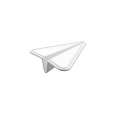 Send a message with this classic paper airplane, ready for business communication, innovative startups, and modern tech ventures, a symbol of flight