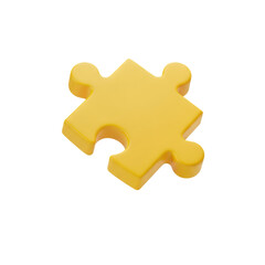 Solve problems with this vibrant golden jigsaw piece, symbolizing connection, strategy, and the perfect fit for your business solutions and creative projects