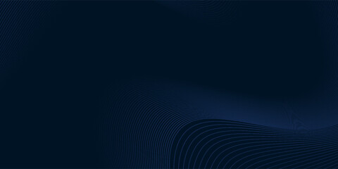 3D modern wave curve abstract presentation background. Luxury paper cut background. Abstract decoration, golden pattern, halftone gradients, 3d Vector illustration. Dark blue background