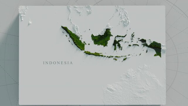 Topographic Map of Indonesia: A Stunning Terrain Visualization