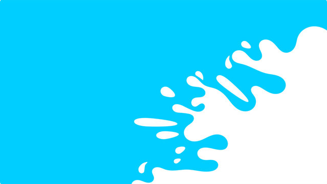 Illustration of a milk liquid splash on a light blue background. Abstract wavy background. Illustration of liquid products such as cheese, syrup, and paint