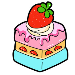 Cake and drinks 