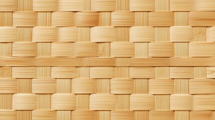 Woven Harmony: An intricate close-up showcases the natural elegance of interwoven bamboo strips, demonstrating the timeless craft of basketry and its applications in sustainable design.