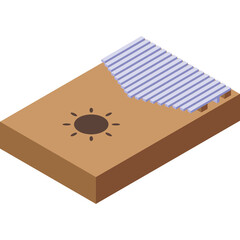 Isometric View Of A Kalimba Instrument With Wooden Body And Metal Tines On A Transparent Background