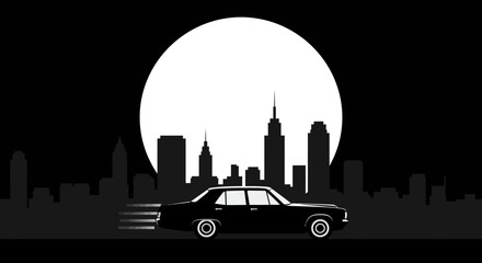 Fototapeta premium Car at night