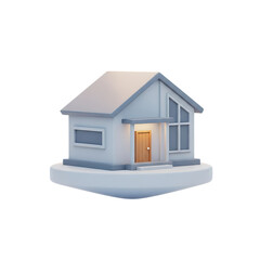 Dream house visualization for real estate, a symbol of homeownership, safety, and modern living, perfect for property marketing and relocation services