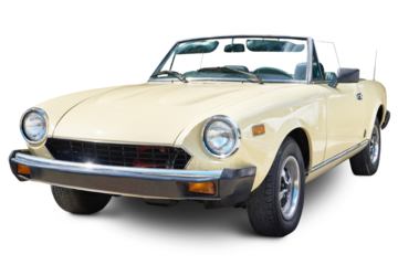 Retro car coupe isolated on transparent