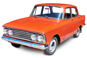 Retro car isolated on transparent