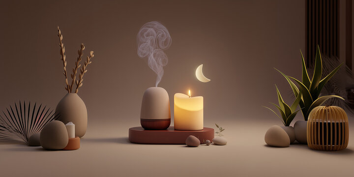 candles in the dark - Powered by Adobe