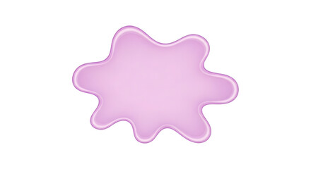 Vibrant purple liquid splash abstract graphic element, isolated on a clean white background, ideal for creative design projects and decorative overlays