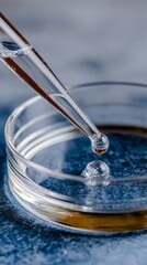 Lab pipette delicately drips into a glass dish, evoking alchemical whispers of Biodiversity Day and World Science Festival