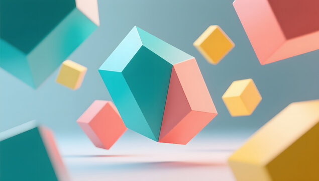 Modern Abstract Geometric Background - Powered by Adobe
