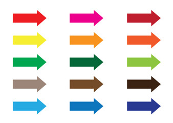 カラフルな矢印セット