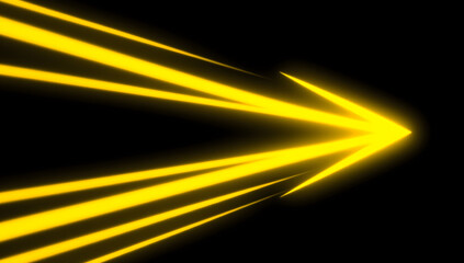 Abstract neon glowing geometric lines 3D rendering business background