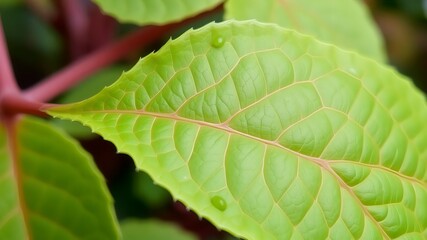 Obraz premium green leaf macro