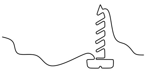 Screw Continuous line drawing