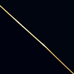 Sparkling gold chain gleams elegantly against a deep black background, a symbol of luxury and timeless style for sophisticated jewelry advertising.