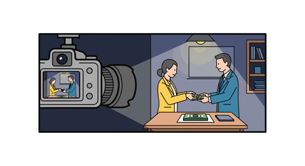 Capturing a Business Exchange: Photography Concept