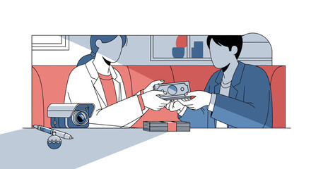 Surveillance Technology Exchange: Modern Illustration