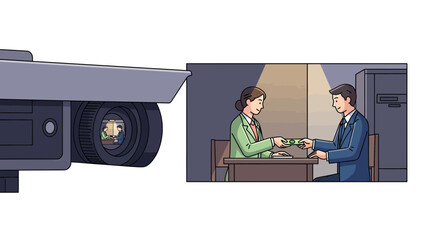 Security Camera Captures Illegal Transaction