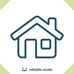 House Icon. Home, Building, Real Estate