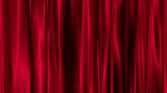 Red curtain abstract background satib fabric 4k animation seamless looping