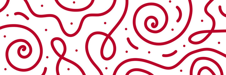 Red Abstract Swirl Pattern on a clean background. Christmas red curved lines and swirls pattern. Modern abstract design for website banner, festive decoration, and creative backdrops. PNG and Vector