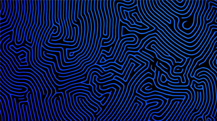 Obraz premium Abstract Blue Labyrinth Pattern