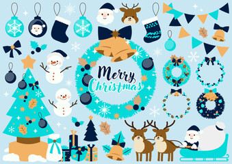 クリスマス　イラストセット