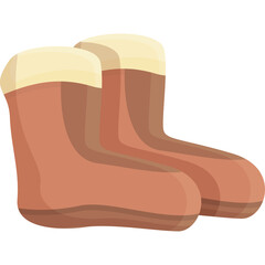 Pair of Warm Winter Boots for Ice Fishing Adventures in Snow and Cold Weather Conditions