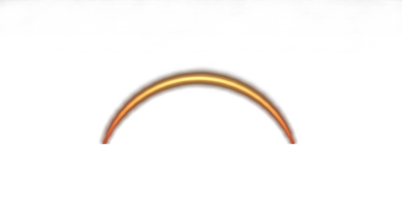 golden sunrise light arc over dark horizon soft orange glow minimal abstract light curve clean png