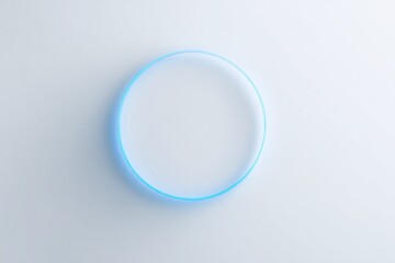 Minimalistic blue circle symbolizing diabetes awareness, emphasi