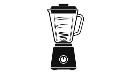 Black and blender icon on for kitchen appliance