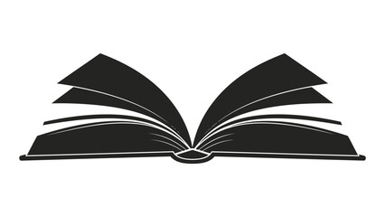 Open book on, a symbol of knowledge and education