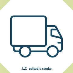 Truck Icon. Delivery Truck, Van, Vehicle