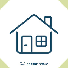 House Icon. Home, Building, Real Estate