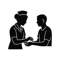 vector illustration of a man and woman