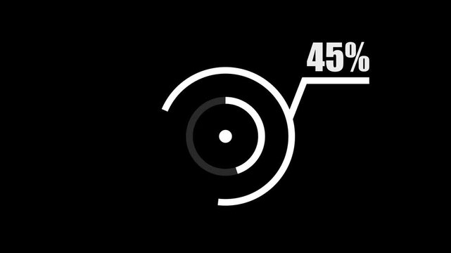 Futuristic Circle HUD Animation  Sci-Fi rings pulse and fade within 45%, glowing tech elements rotate smoothly. Perfect 2D texture for broadcast, UI, and advanced future design.