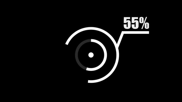 Futuristic Circle HUD Animation  Sci-Fi rings pulse and fade within 55%, glowing tech elements rotate smoothly. Perfect 2D texture for broadcast, UI, and advanced future design.