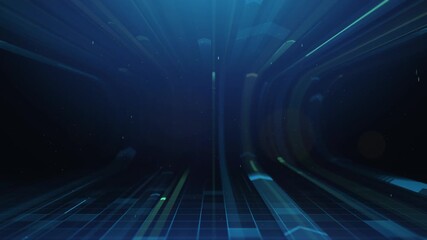 Animated Arrows Flying Upward on Blue Background.Abstract Animation loop symbolizing growth in development performance.Rising arrows depicting successful business investment strategy that boost profit